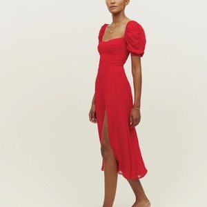 NWT Reformation Bandit Dress in Cherry